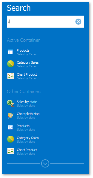 WindowsUIView - Search Panel Customized