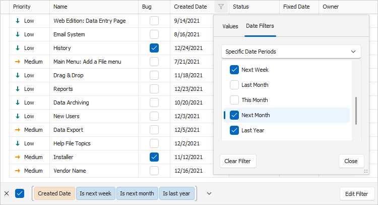 Data Filtering and Search - WinForms Data Grid | DevExpress