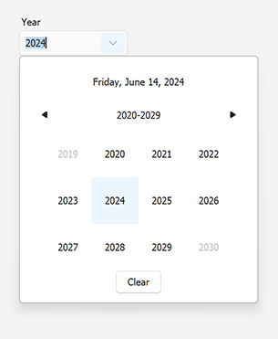 Display Years - WinForms DateEdit, DevExpress