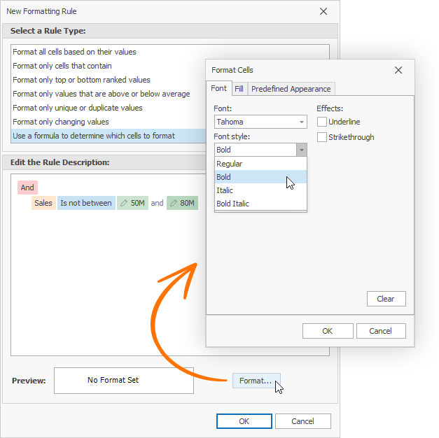 Customize Appearance Settings - WinForms Data Grid, DevExpress