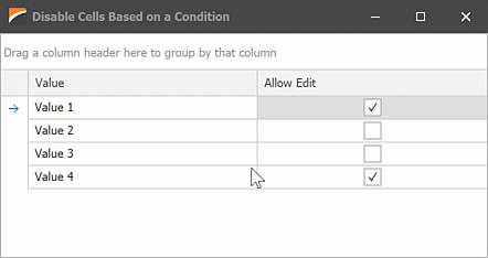 Disable Cells Based on Values in Other Cells