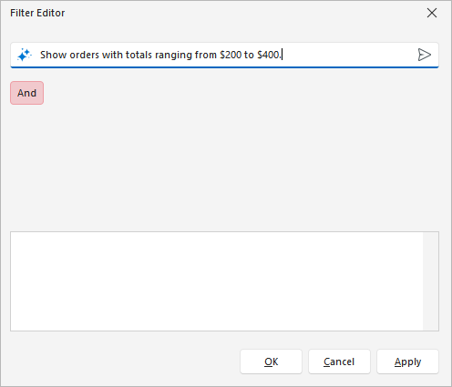 Filter Editor with Prompt to Expression - WinForms Data Grid, DevExpress