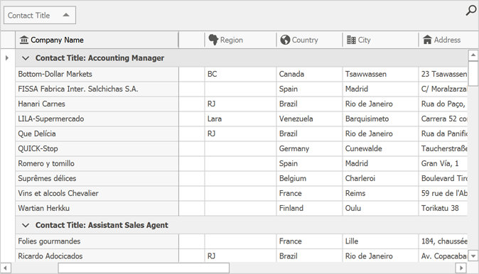 Fixed Column Highlight Mode - Color, WinForms Data Grid