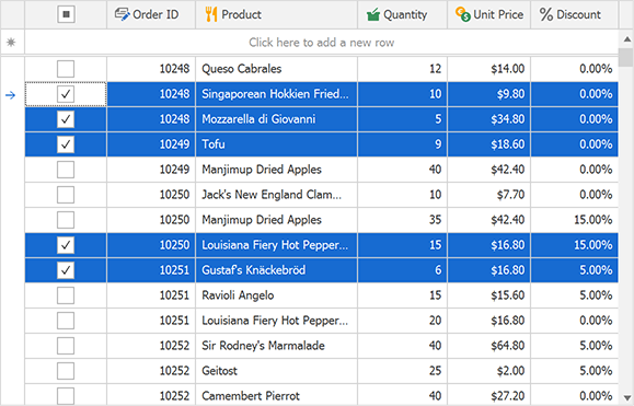 Web Style Row Selection in GridView