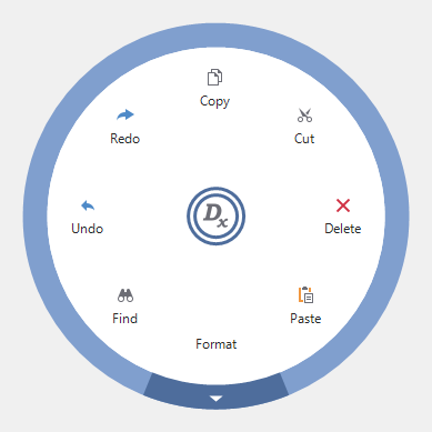 WinForms Radial Menu - DevExpress