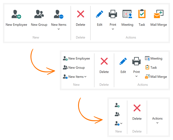 WinForms Ribbon Control Resize, DevExpress