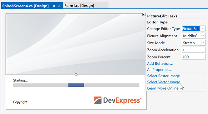 WinForms Splash Screen Form