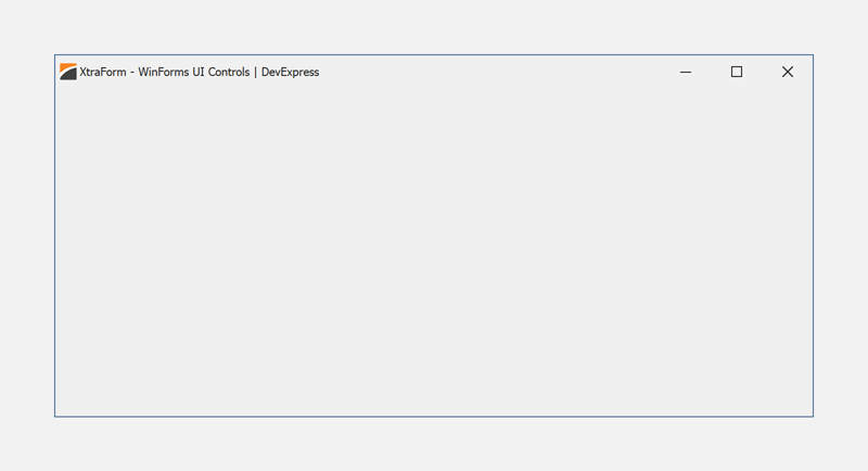 DevExpress XtraForm for WinForms