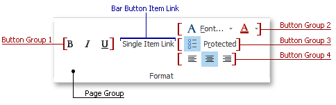 XtraBars - ButtonGroupsLayout 