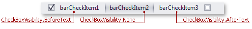 XtraBars - CheckBoxVisibility