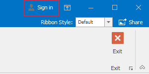 Ribbon Features - Caption Bar Item