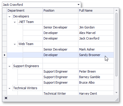 XtraEditors - TreeListLookUpEdit