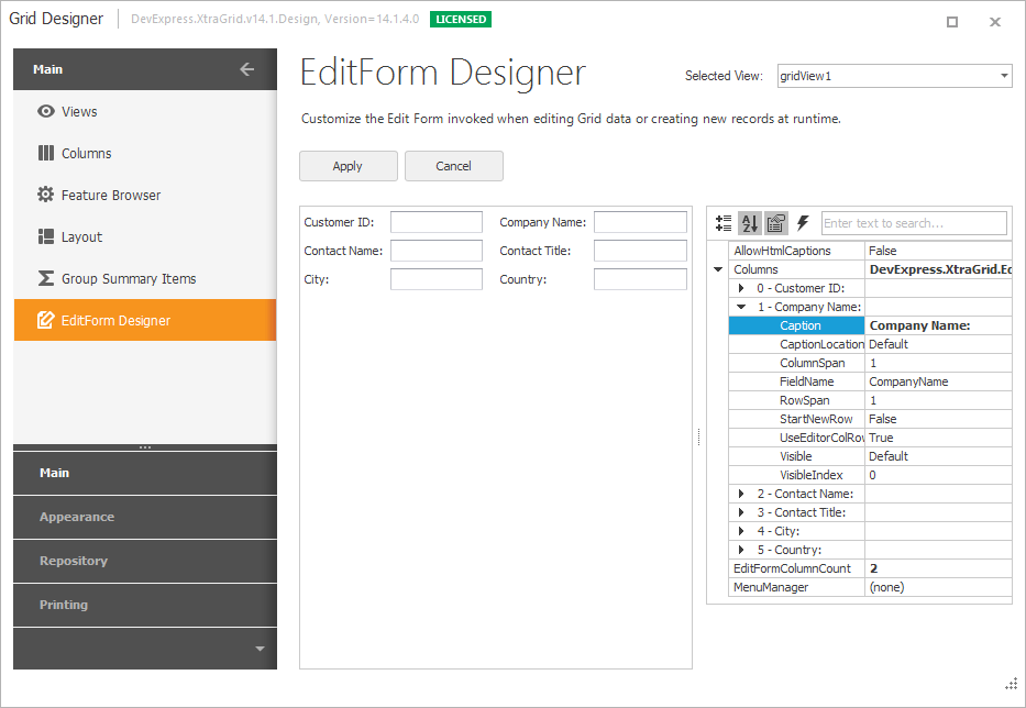 Grid Designer_EditFormDesigner