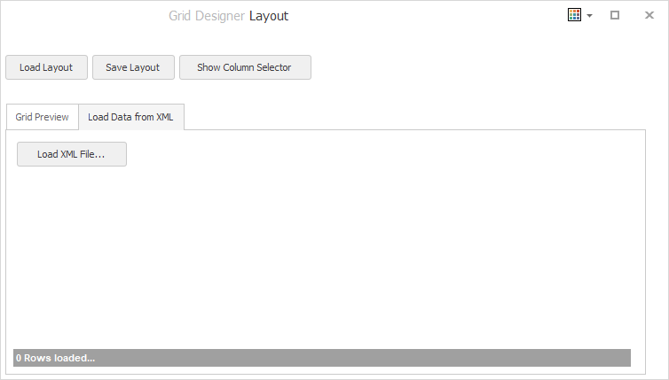 Grid Designer_LayoutDesigner Page XML