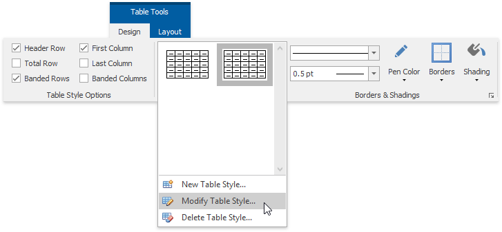 XtraRichEdit_Dialogs_TableStyles_InvokeFromGallery