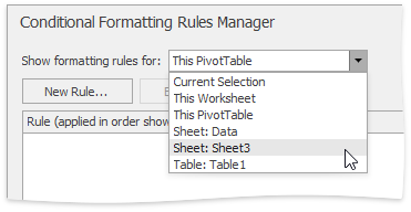 XtraSpreadsheet_ConditionalFormattingRulesManager_Select