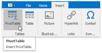 XtraSpreadsheet_Dialogs_CreatePivotTable_Ribbon