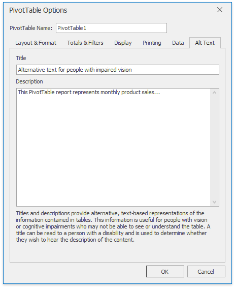 XtraSpreadsheet_PivotTableOptionsDialog_AltText