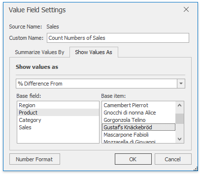 XtraSpreadsheet_ValueFieldSettingsDialog_ShowValuesAs