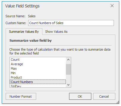 XtraSpreadsheet_ValueFieldSettingsDialog_SummarizeValuesBy