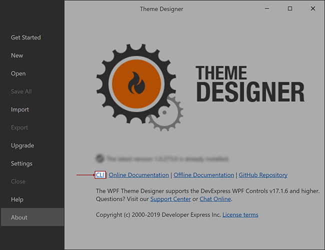 Theme Designer - CLI Link