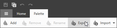 Export Palette Ribbon Button