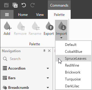 Import a Predefined Palette