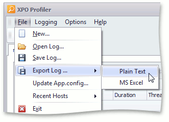 XPOProfiler_ExportLog