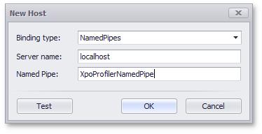 XPO Profiler - Named Pipes Binding