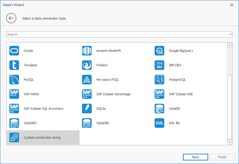 DSW-custom-connection-string