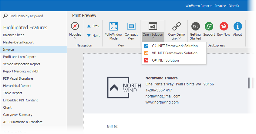 Demo Center - Open Solution