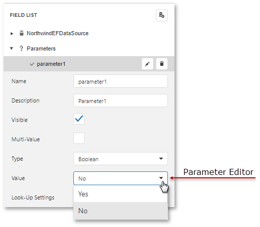 Parameter Editor