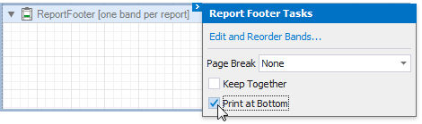 Swiss Bill - Report Footer Settings