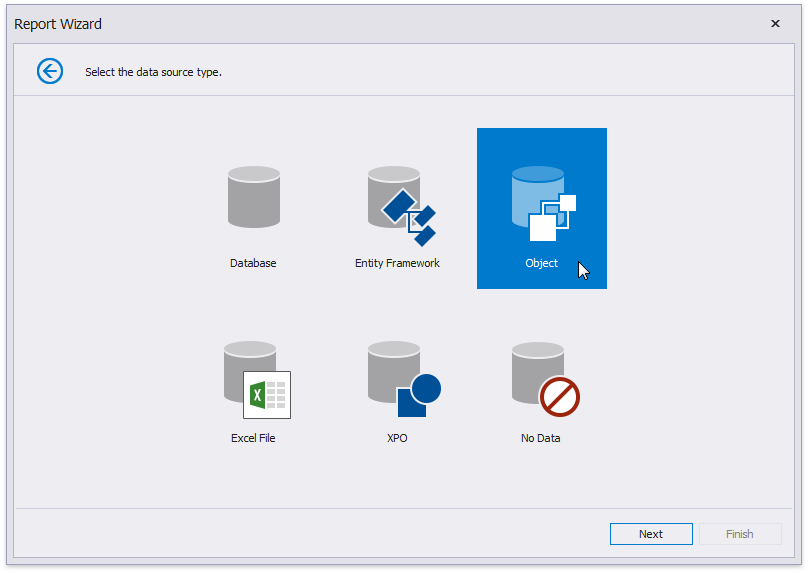 **Select a data source type**
