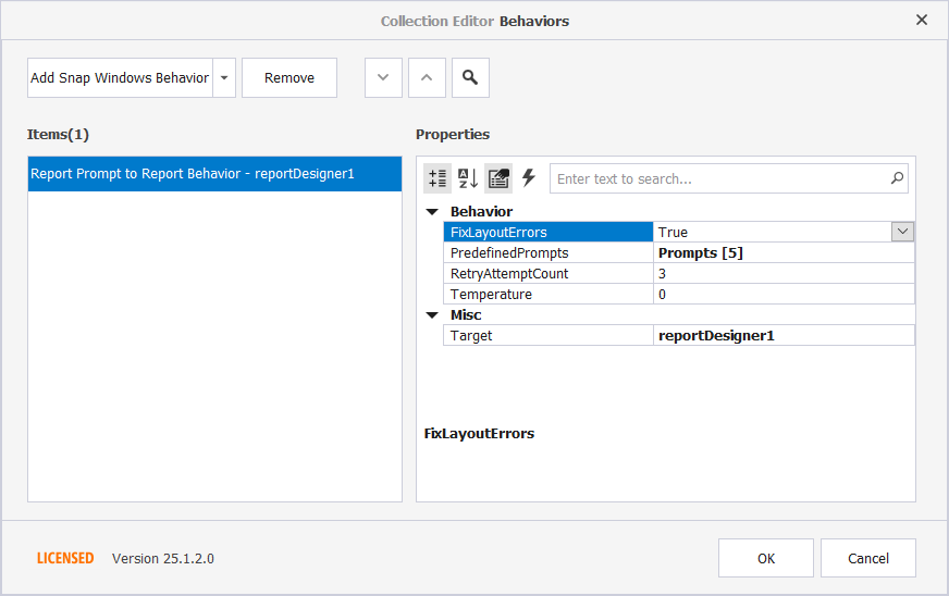 Add the Report Localization Behavior