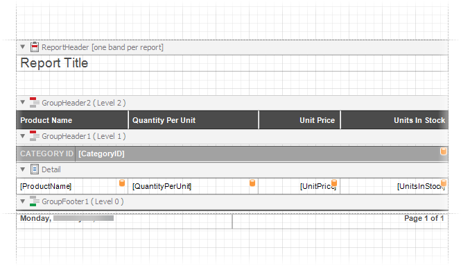 Initial Report Layout