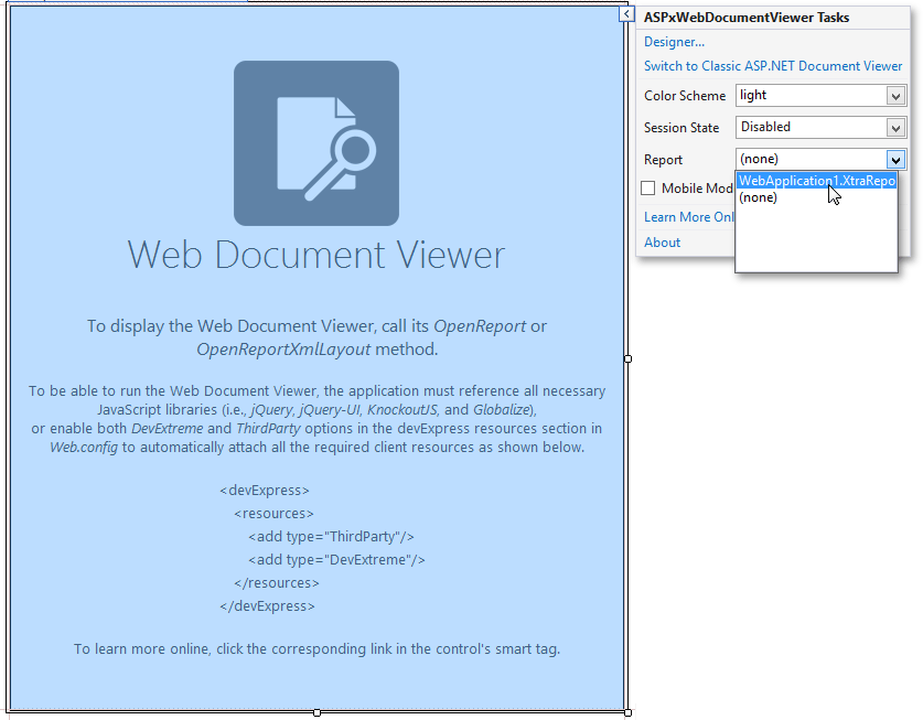 aspx-web-doc-viewer-set-report