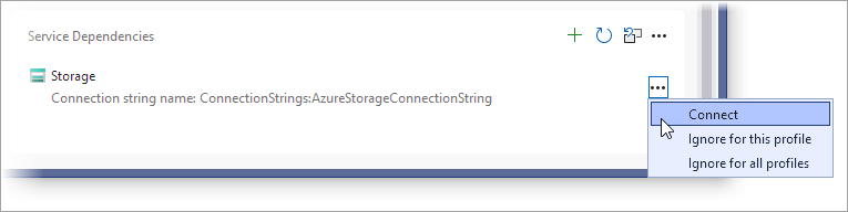 Storage Dependencies Connect