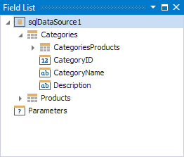 Bind Report to Data Field List