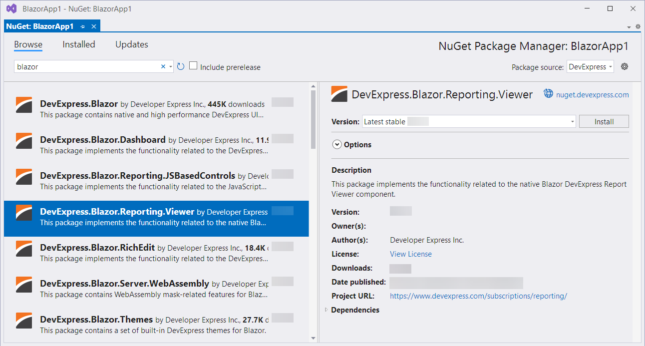 Create Blazor Report Viewer Application From Microsoft Template Net 6 Net Reporting Tools 0052