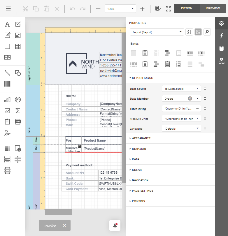 Report Designer for Blazor WASM