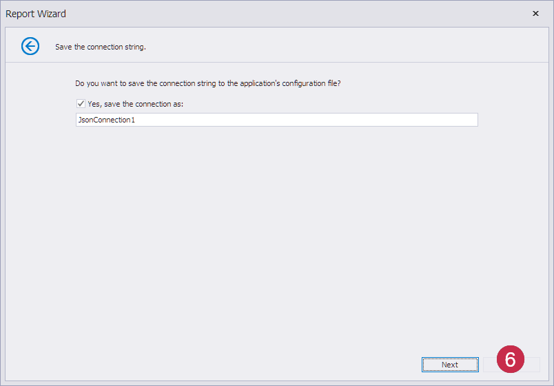 Blazor Report Wizard — JSON Connection String Name