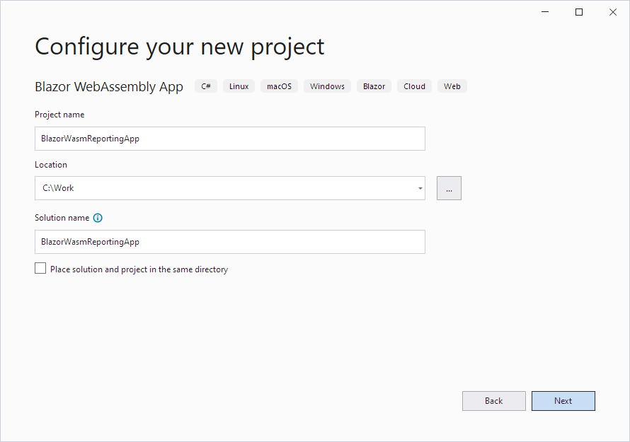 Configure Your New Project