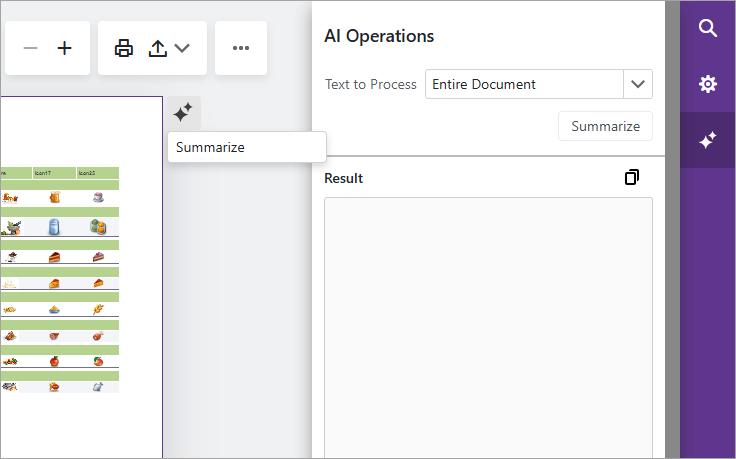 Blazor Report Viewer -- AI-powered Summarization Functionality