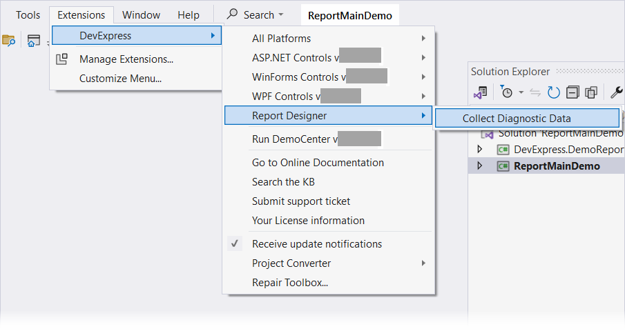 Collect Diagnostic Data