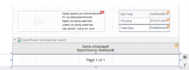 Add Page Numbers to Main Report