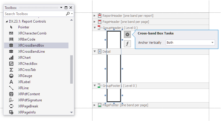 Cross Band Box Drag and Drop