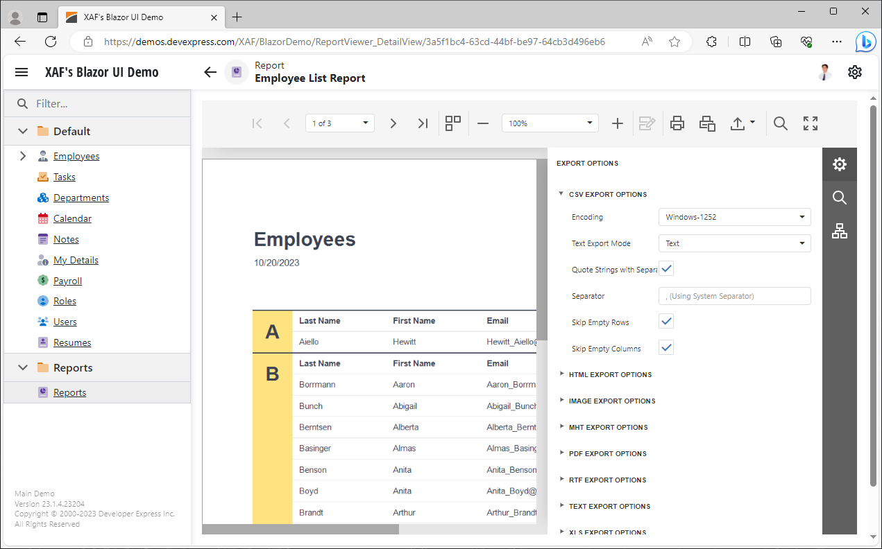 Cross-Platform UI Framework with Built-in Reporting Capabilities