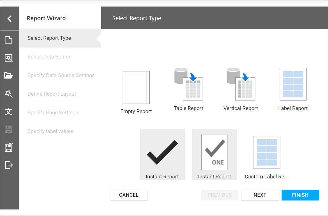 CustomizeReportTypeList Sample Result