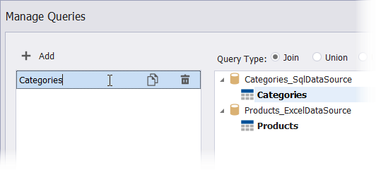 Manage Queries dialog - change query name
